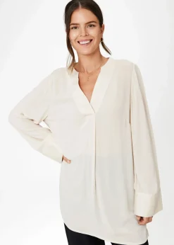 Beige satintunika
