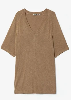 Beige stickad tröja