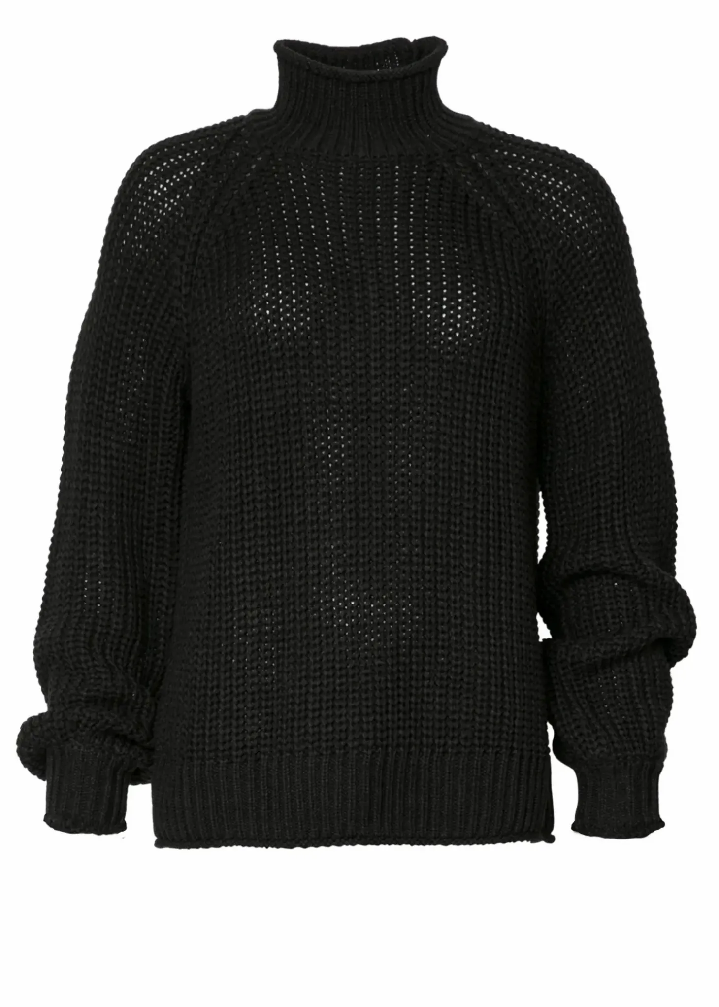 Enfärgad stickad tröja