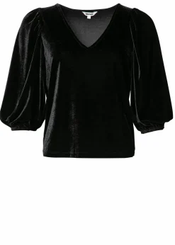 Enfärgad velourblus