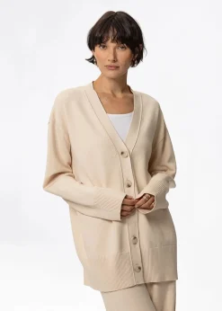 Finstickad cardigan