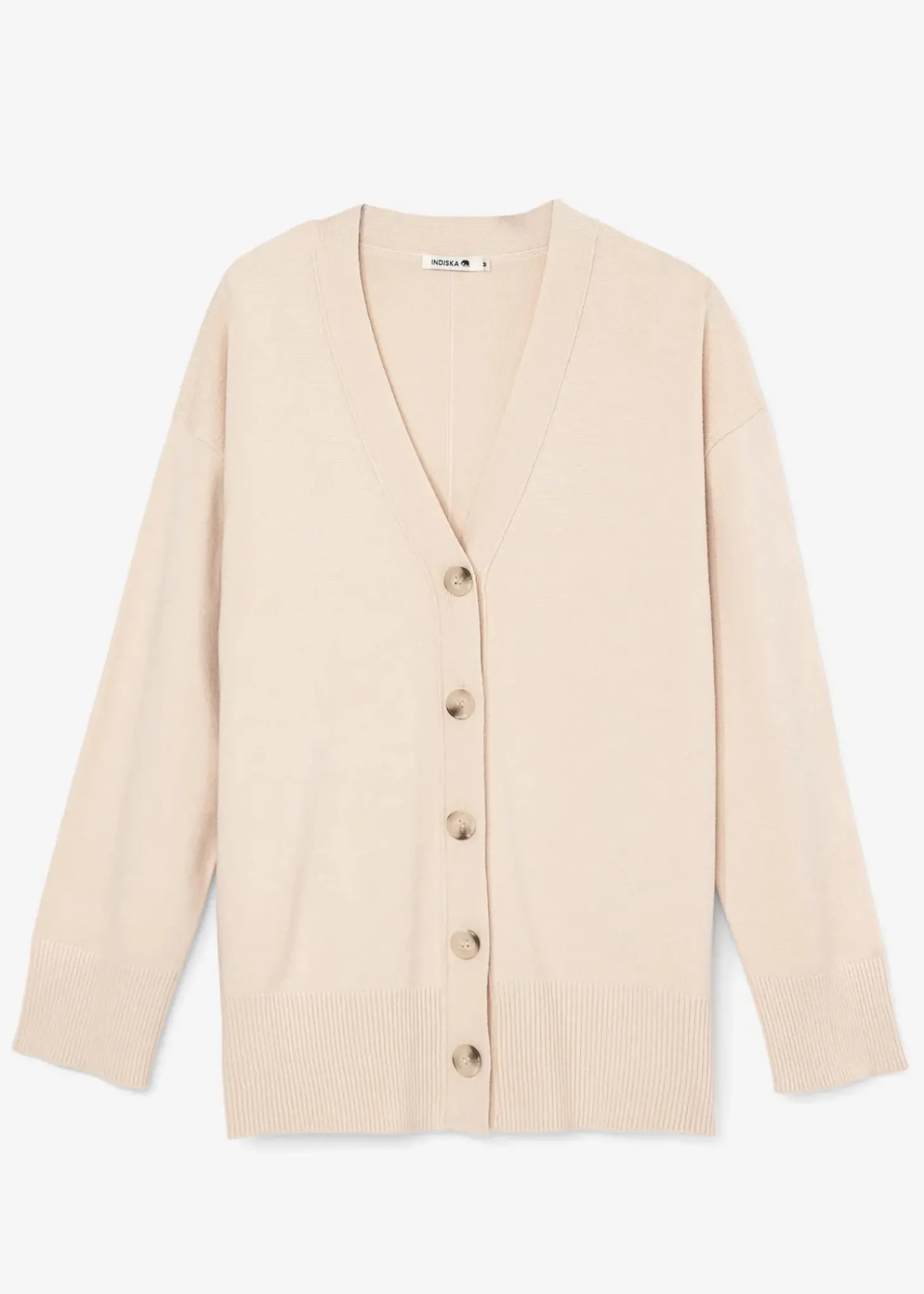 Finstickad cardigan