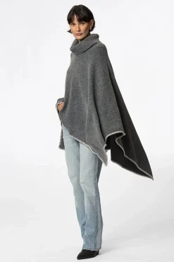 Grå poncho