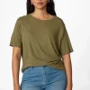 Grön t-shirt i linblandning