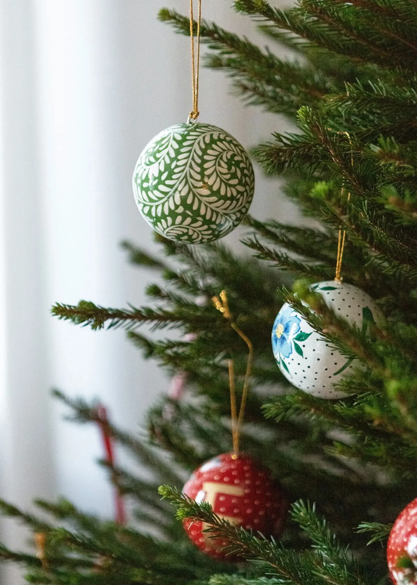 Julgranskula med bokstav