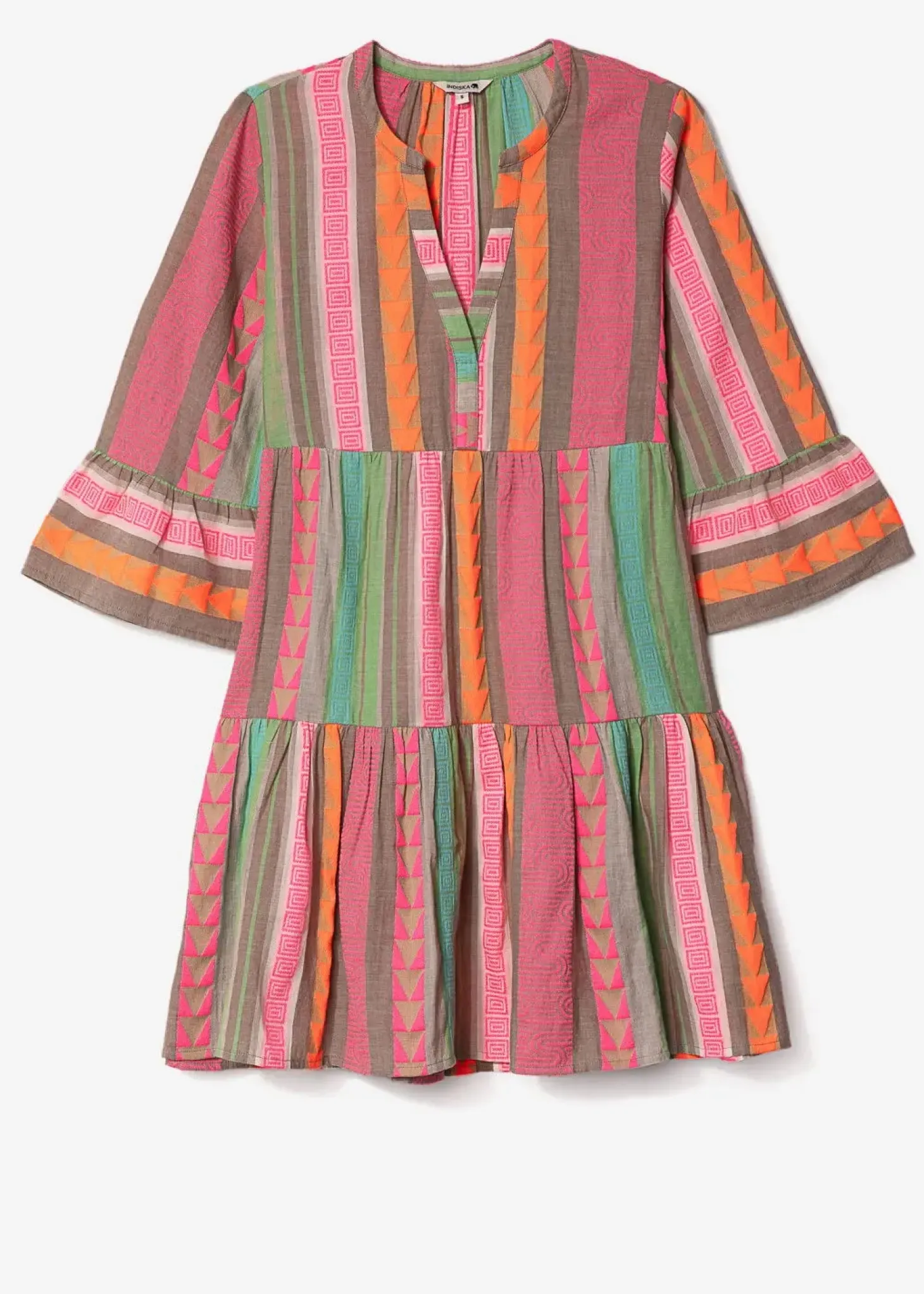 Kort jacquard-vävd tunika