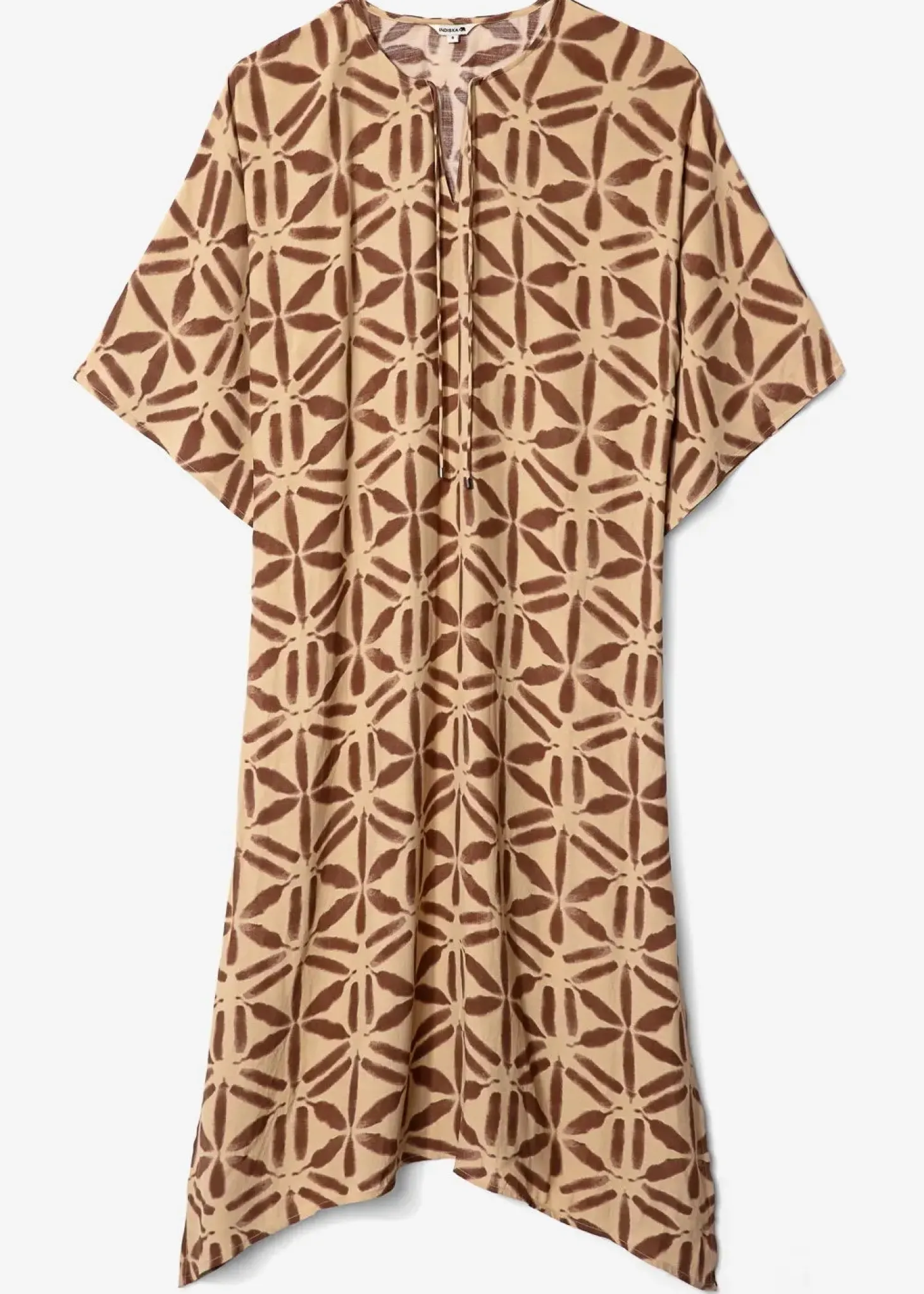 Lång mönstrad kaftan