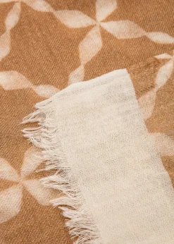 Mönstrad beige scarf