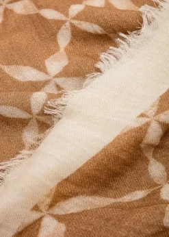 Mönstrad beige scarf