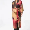 Mönstrad lång kimono