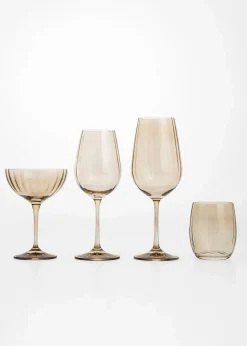 Räfflat coupeglas