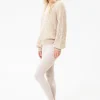 Ribbade leggings i jersey
