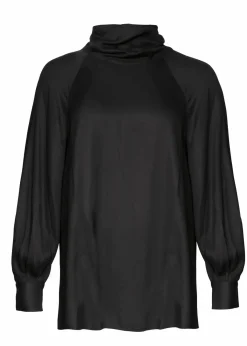 Svart långärmad blus