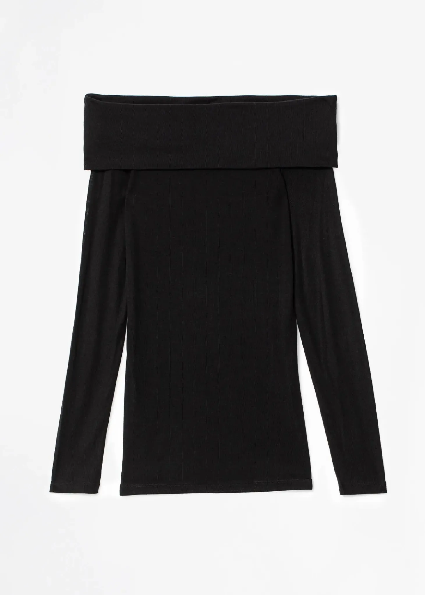 Svart off-shoulder topp