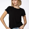 Svart T-shirt i bomull