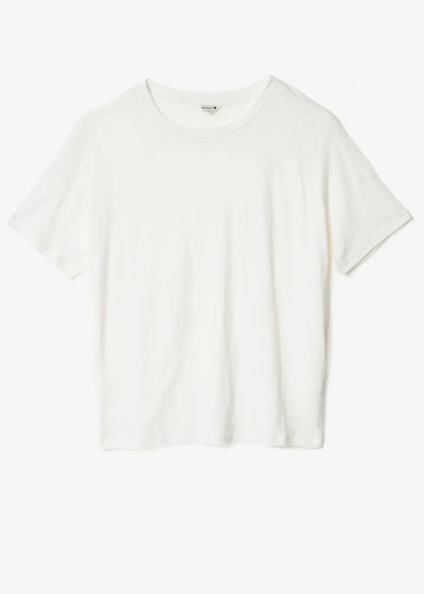 Vit t-shirt i linblandning